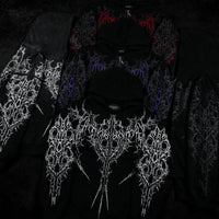 Nocturnal Oversized Zip-up Hoodie [VOID BLACK]