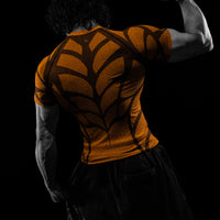 Doom Tech™ Spider-Corpse Short Sleeve Compression [PUMPKIN]