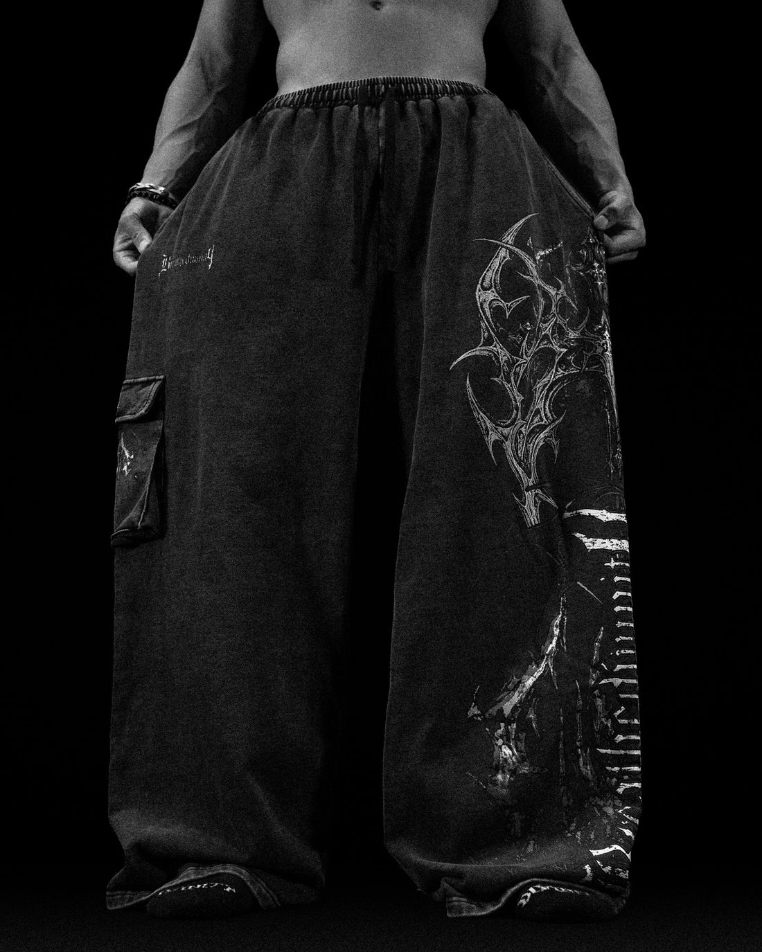 Death-Script Oversized Uncuffed Cargos [VINTAGE]