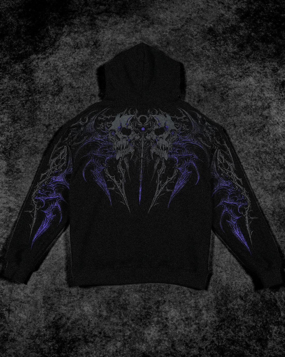 Eclipse Oversized Pullover Hoodie [HOLLOW PURPLE]