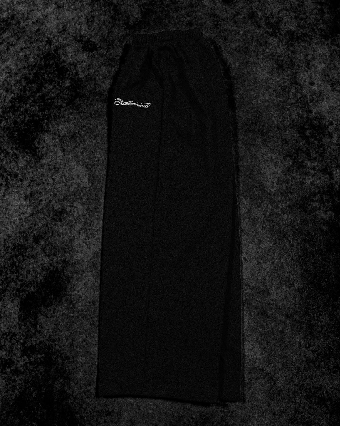 Elegance Oversized Uncuffed Luxury Sweatpants [VOID BLACK]