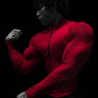 Void Tech™ Vampire Hunter Zip-up Compression [CRIMSON RED]
