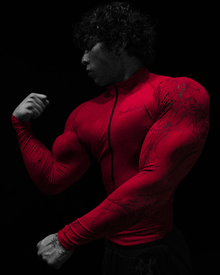 Void Tech™ Evangelion Zip-up Compression [CRIMSON RED] MEN'S BF COLL 2025