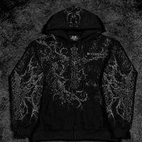 Sanctuary Oversized Zip-up Hoodie [VOID BLACK]
