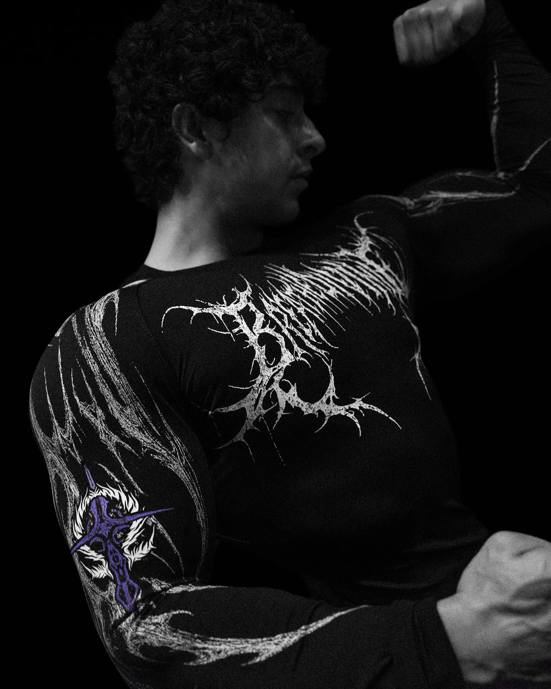 Void Tech™  Fallen Knight longsleeve Compression [HOLLOW PURPLE]
