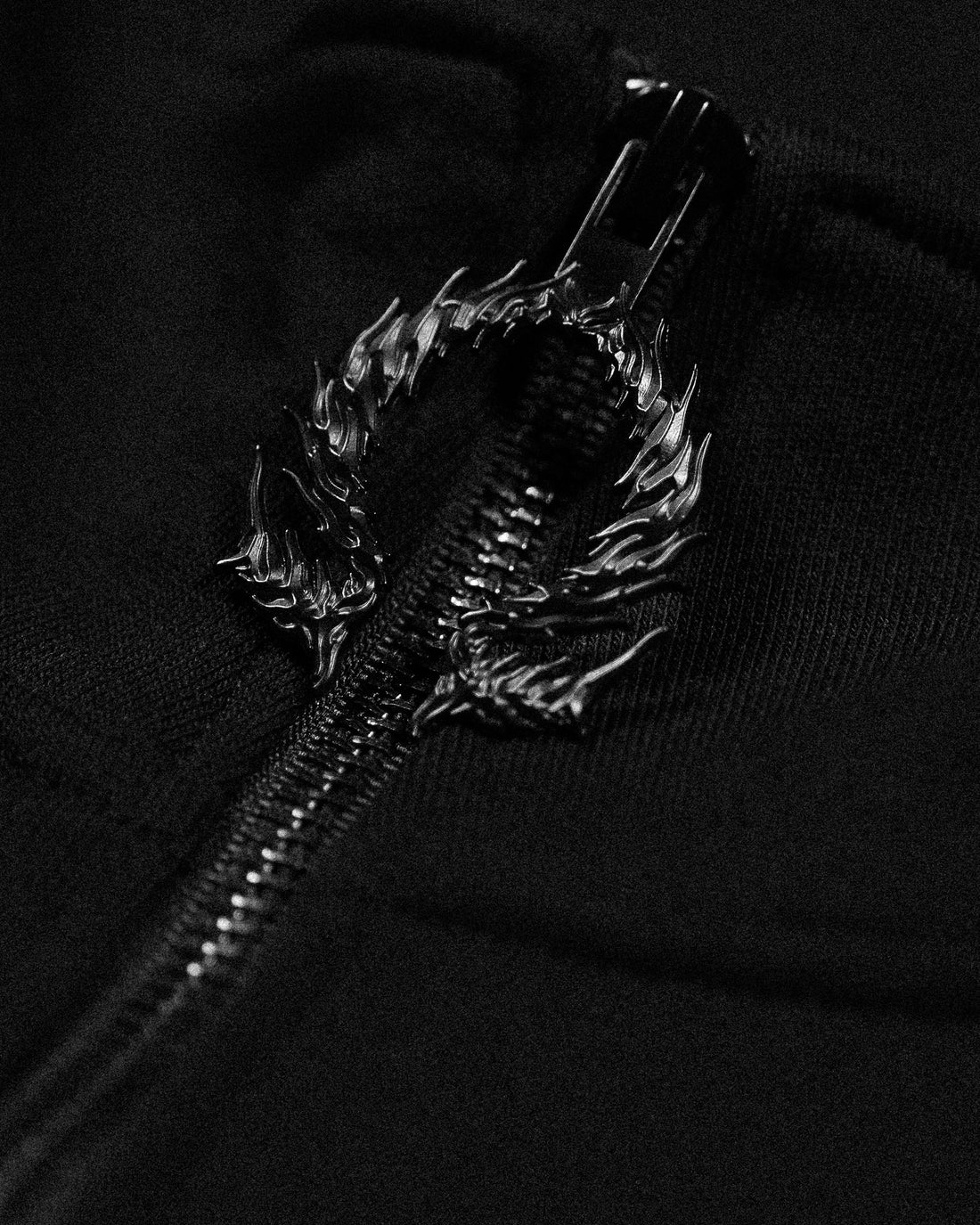 Obsidian Oversized Zip-up Jacket [DARKNESS]