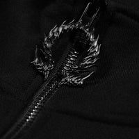 Obsidian Oversized Zip-up Jacket [DARKNESS]