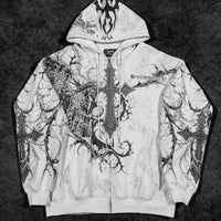 Sanctuary Oversized Zip-up Hoodie [DIVINE WHITE]