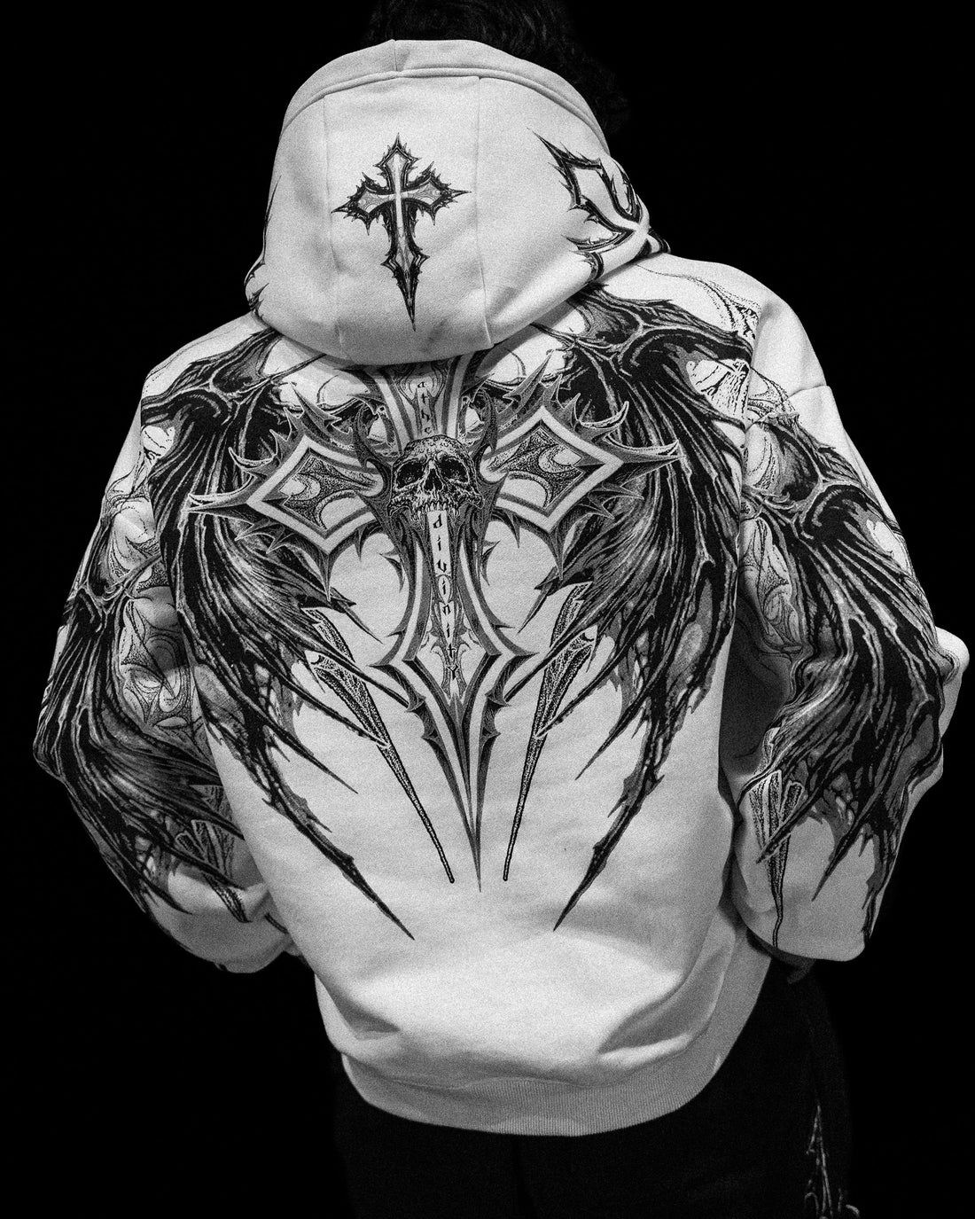 Nightfall Oversized Pullover Hoodie [DIVINE WHITE] – Breathedivinity