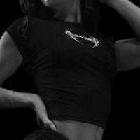 Women's Requiem Baby Tee [VOID BLACK]
