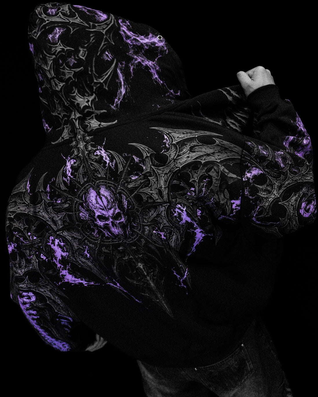 Death Slayer Oversized Zip-up Hoodie [REVENANT]