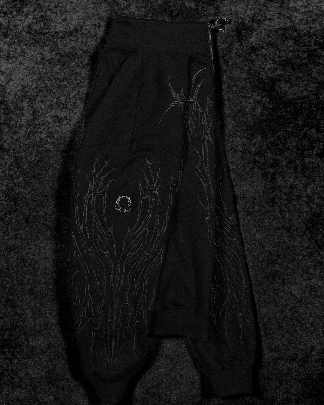 Obsidian Oversized Zip-up Jacket [DARKNESS]