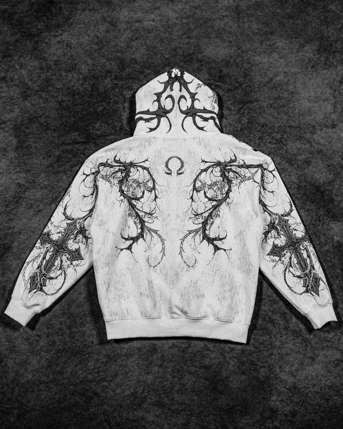 Sanctuary Oversized Zip-up Hoodie [DIVINE WHITE]