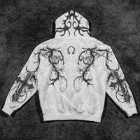 Sanctuary Oversized Zip-up Hoodie [DIVINE WHITE]