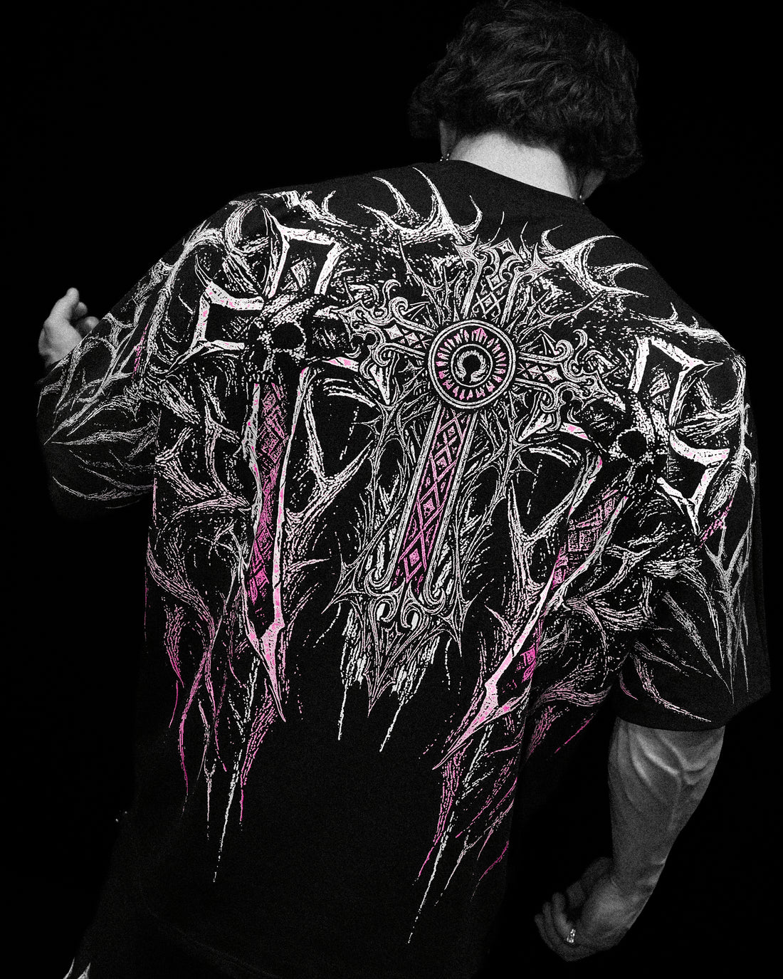 Heaven's Gate Oversized T-shirt [BLOSSOM PINK]