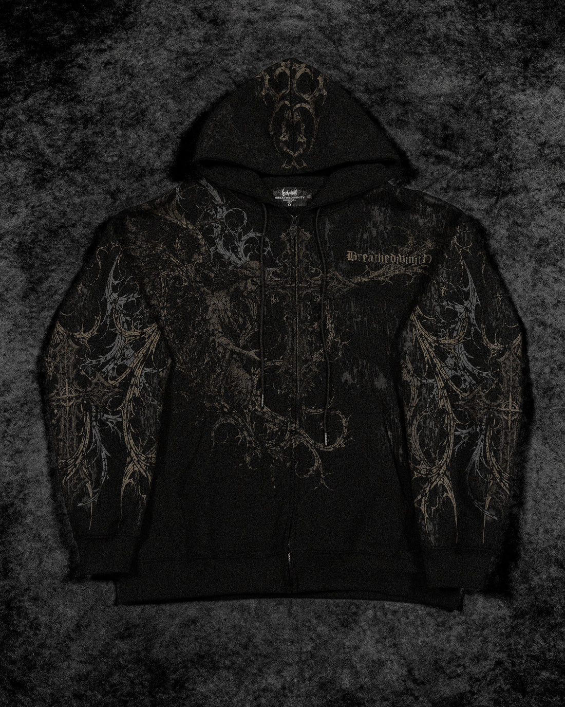 Sanctuary Oversized Zip-up Hoodie [WITHER]