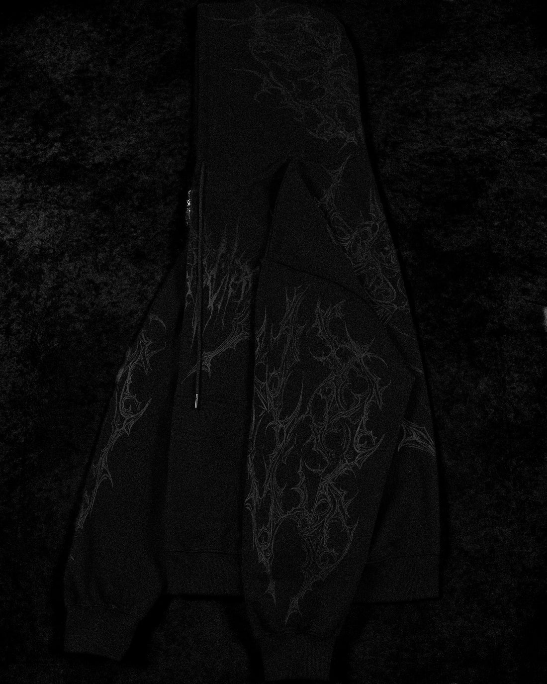 Deathwing Oversized Zip-up Hoodie [DARKNESS]