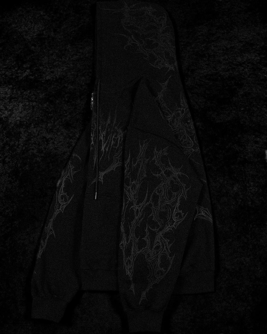 Deathwing Oversized Zip-up Hoodie [DARKNESS]