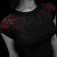 Women's Soul Thorn Cropped Baby Tee [NIGHTMARE]