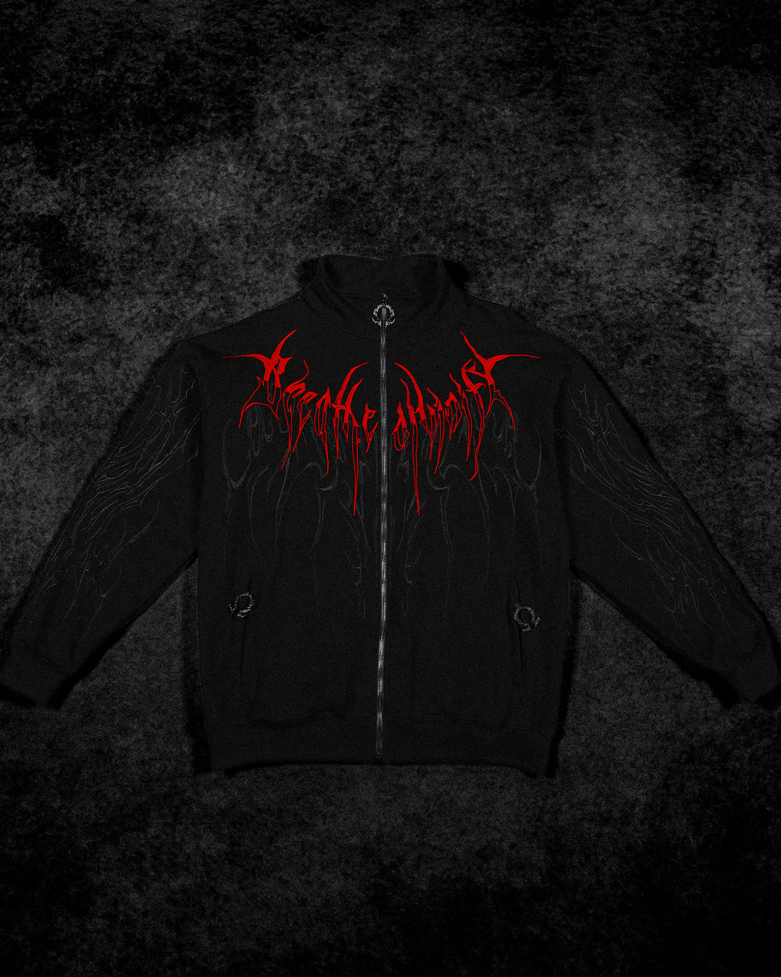Obsidian Oversized Zip-up Jacket [NIGHTMARE]