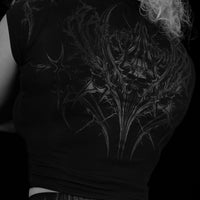 Womens Valkyrie Baby Tee [DARKNESS]
