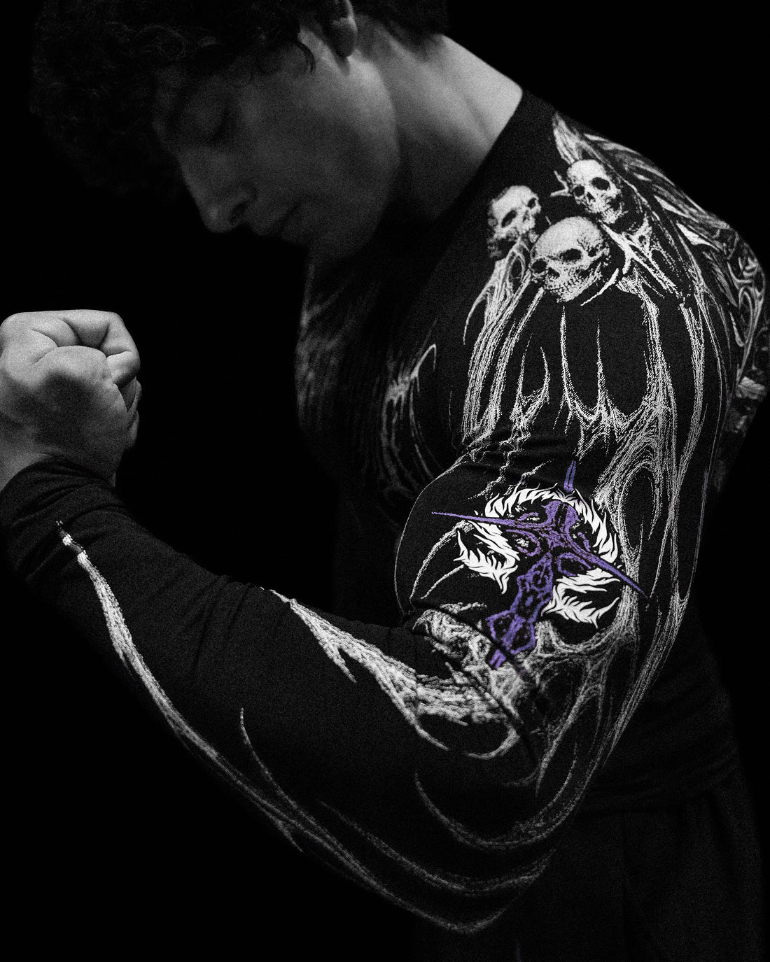 Void Tech™  Fallen Knight longsleeve Compression [HOLLOW PURPLE]
