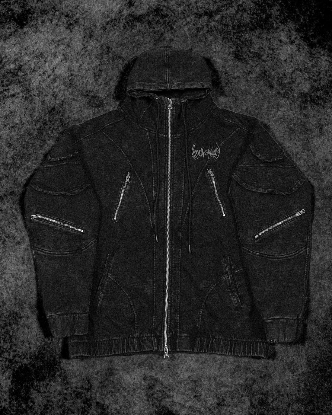 Mercenary Tactical Oversized Full-Zip Hoodie [GHOST]