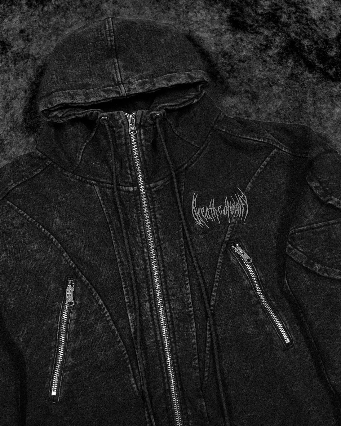 Mercenary Tactical Oversized Full-Zip Hoodie [GHOST]