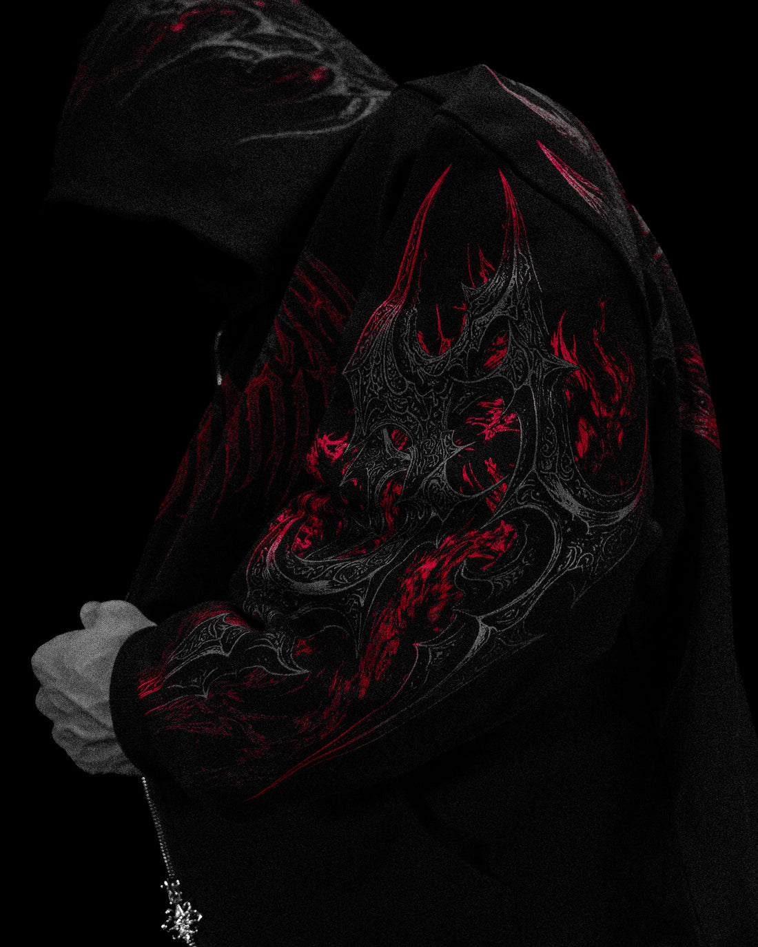 Berserker Oversized Zip-up Hoodie [NIGHTMARE]