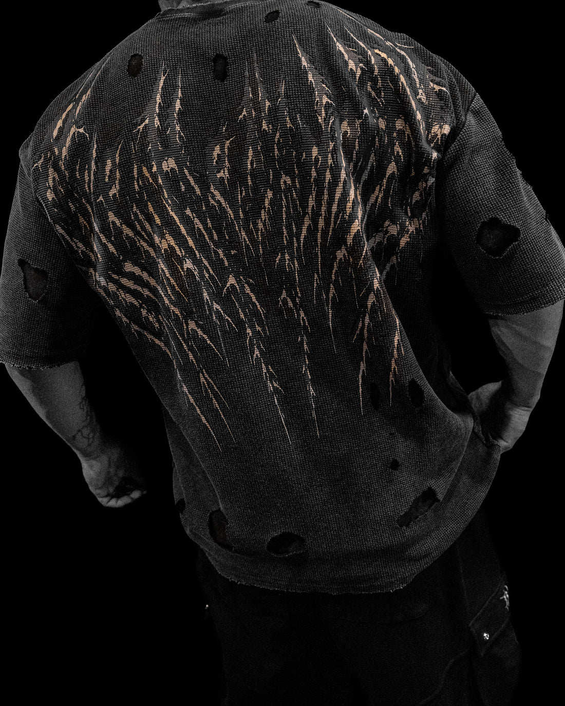 Tarnished Destroyed Oversized T-shirt [VINTAGE WASHED]