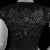 Womens Valkyrie Baby Tee [DARKNESS]