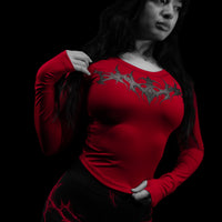 Void Tech™ Cursed Relic Long sleeve compression [CRIMSON RED]