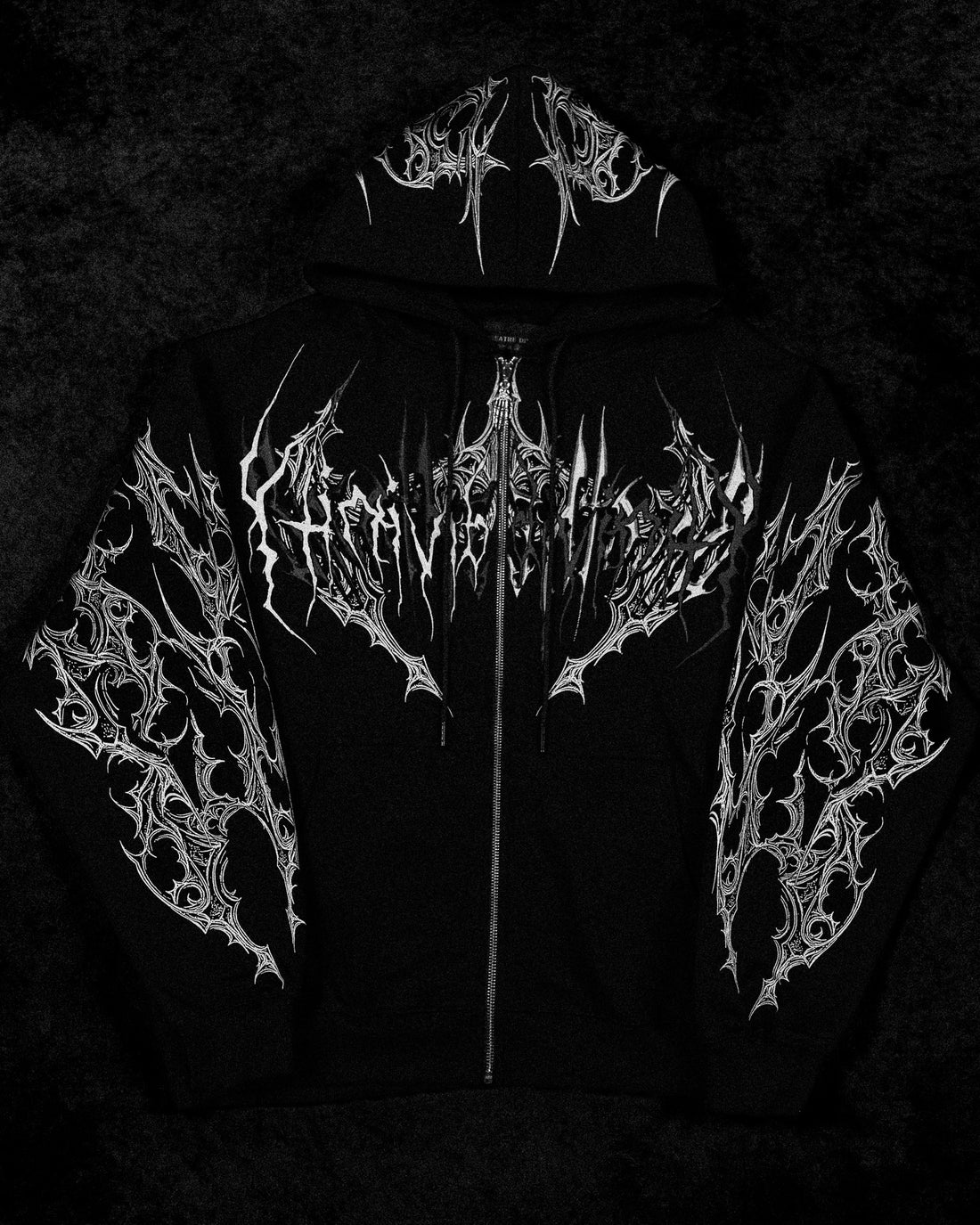 Deathwing Oversized Zip-up Hoodie [MIDNIGHT]