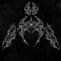 Deathwing Oversized Zip-up Hoodie [MIDNIGHT]
