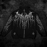 Obsidian Oversized Zip-up Jacket [MIDNIGHT]