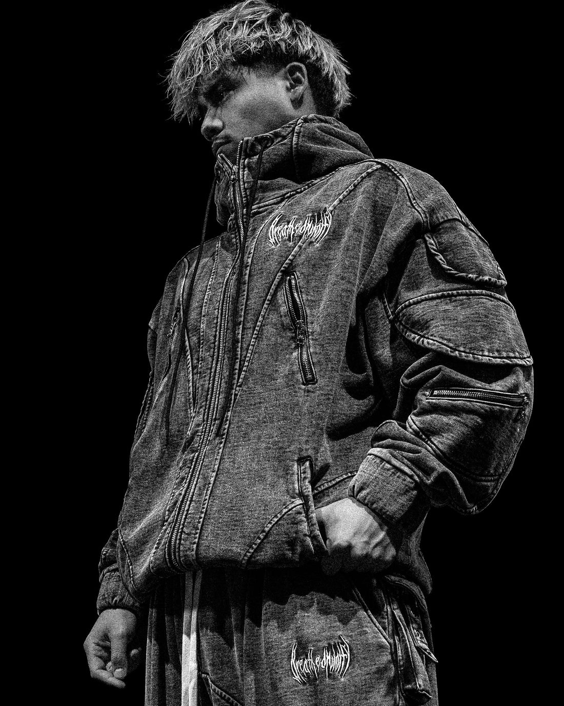 Mercenary Tactical Oversized Full-Zip Hoodie [VINTAGE]