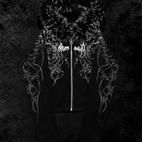 Infernal Faux Fur Lined Zip-Up [VOID BLACK]
