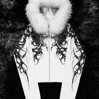 Infernal Faux Fur Lined Zip-Up [DIVINE WHITE]