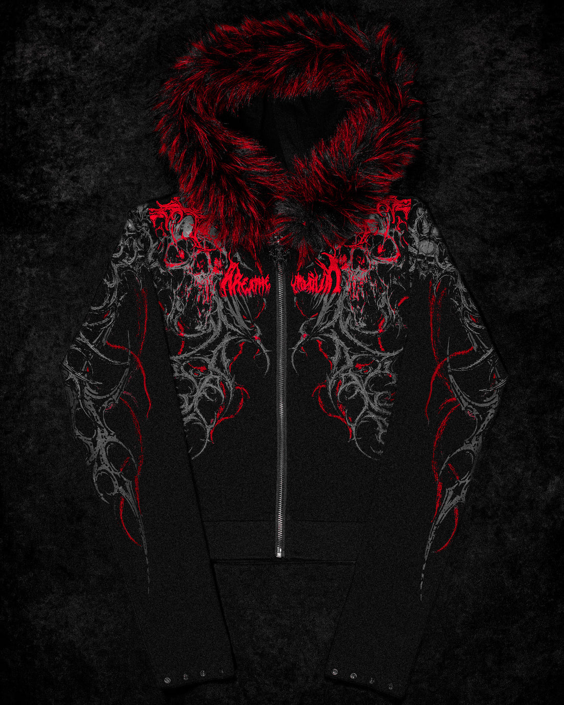 Infernal Faux Fur Lined Zip-Up [NIGHTMARE]