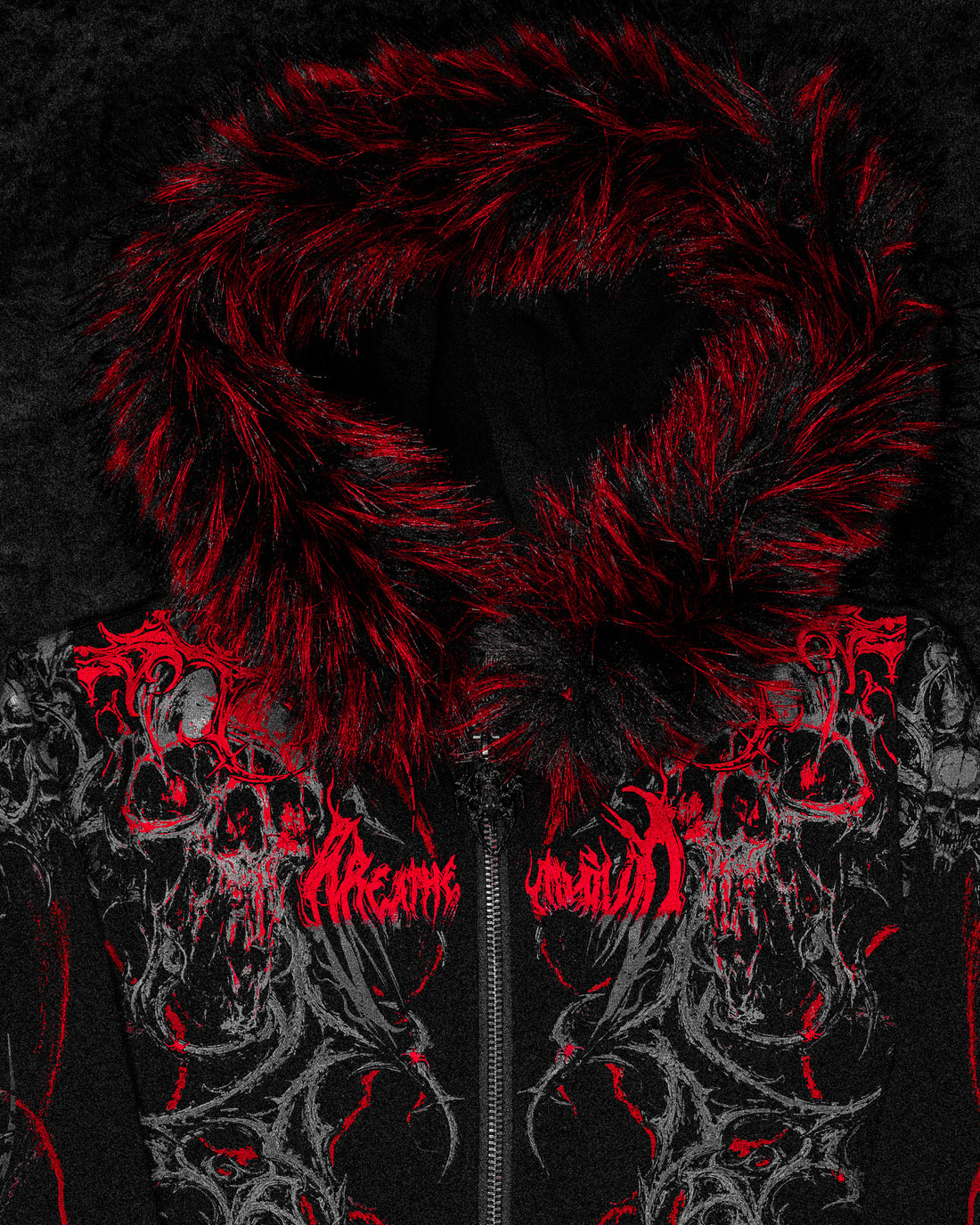 Infernal Faux Fur Lined Zip-Up [NIGHTMARE]