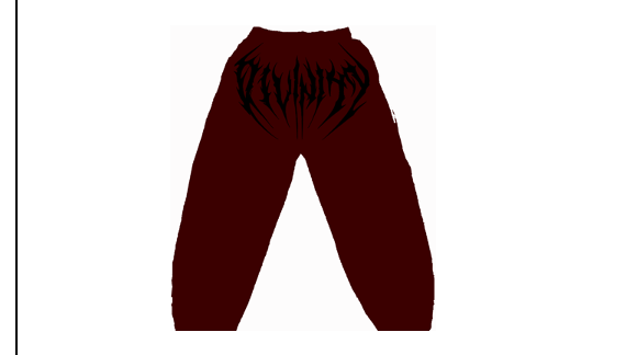 Banana Shape Uncuffed luxury sweatpants [CRIMSON RED] MEN'S BF COLL 2025
