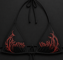 Women's Rhinestone Swimsuit Top [NIGHTMARE]  [WOMENS AUGUST COLL 2026]