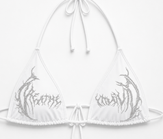 Women's Rhinestone Swimsuit Top [DIVINE WHITE]  [WOMENS AUGUST COLL 2026]