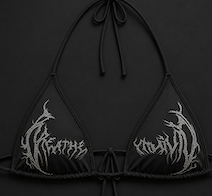 Women's Rhinestone Swimsuit Top [VOID BLACK]  [WOMENS AUGUST COLL 2026]