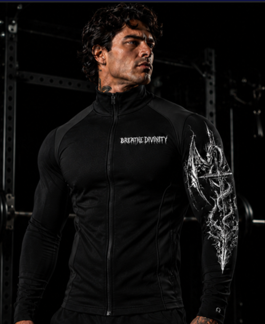 Void Tech™ Full-Zip Longsleeve Compression [VOID BLACK] [MENS AUG COLL 2026]