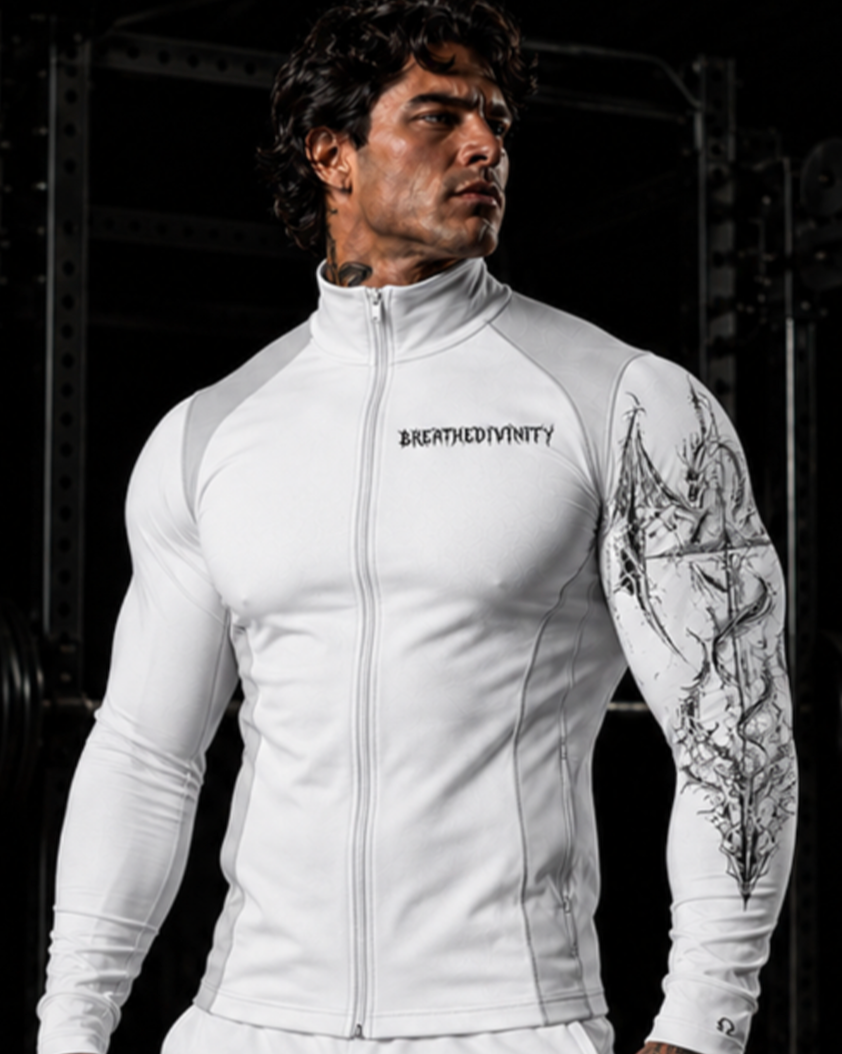 Void Tech™ Full-Zip Longsleeve Compression [DIVINE WHITE] [MENS AUG COLL 2026]