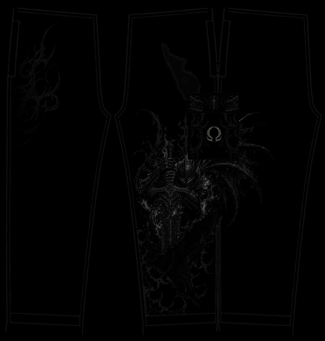 Mens Oversized Banana Cargos [MIDNIGHT] [MEN'S AUG COLL 2026]
