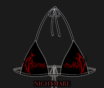 Women's Silicone Swimsuit Top [NIGHTMARE] [WOMENS AUGUST COLL 2026]