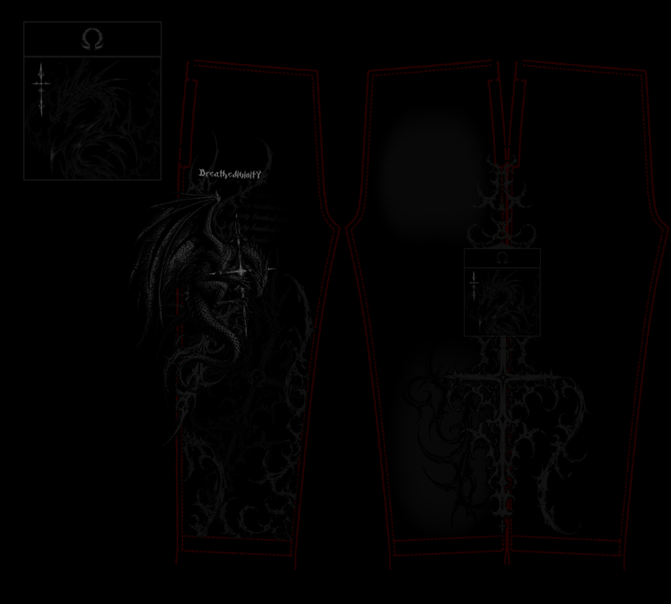 Mens Graphic Uncuffed Cargos [DARKNESS] [MEN'S SEPT COLL 2026]