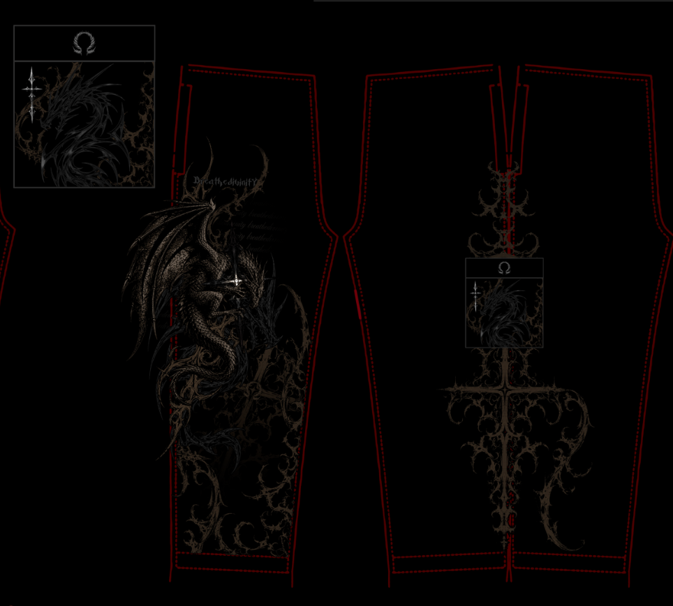 Mens Graphic Uncuffed Cargos [WITHER] [MEN'S SEPT COLL 2026]
